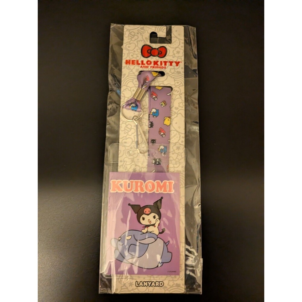 Hello Kitty & Friends Kuromi Lanyard Sanrio New Kawaii Badge Holder Strap